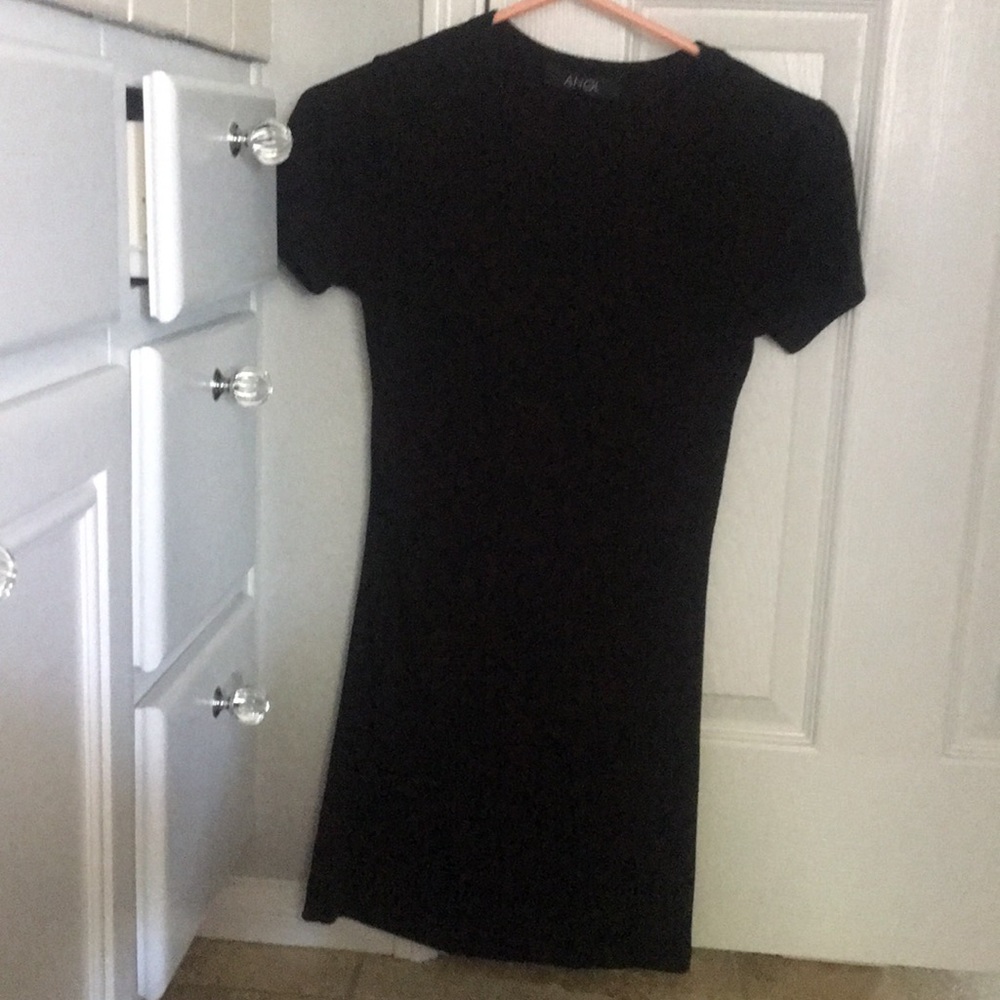 Ribbed fitted mini dress